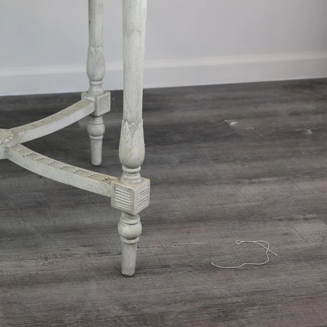 Early 21st Century Round Side Table With Glass Top, For Sale - Image 5 of 7