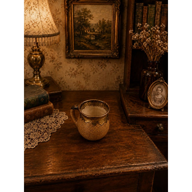 Vintage Mid-Century Mini Studio Pottery – Handmade Brown / Golden Drip Glaze Stoneware For Sale - Image 4 of 6