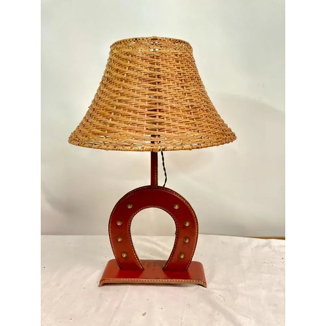 Vintage Lamp by Jacques Adnet, 1950s For Sale - Image 9 of 9