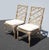 Chippendale Pair of Vintage Chippendale Bamboo Rattan Side Chairs For Sale - Image 3 of 17