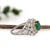 Green Exceptional Gia Certified Emerald in a Bespoke Heirloom Setting: Solid 14k Gold, Size 6.75 For Sale - Image 8 of 11