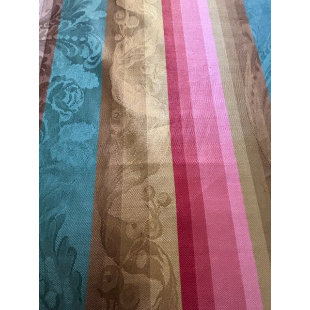 English 27 Yards of Brunschwig & Fils Stripe Fabric. For Sale - Image 3 of 5