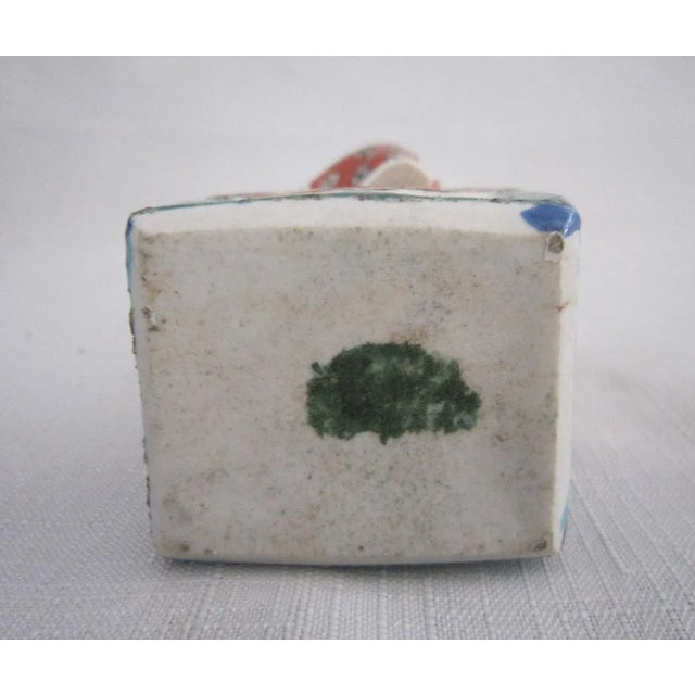 Paint 1930s Famille Rose Chinese Export Figure For Sale - Image 7 of 8