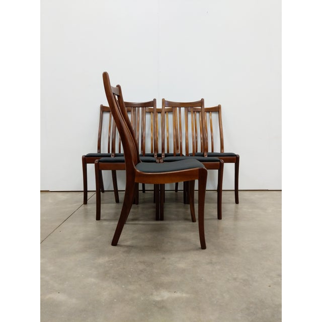 Set of 6 Vintage Mid Century Modern Dining Chairs For Sale - Image 4 of 9