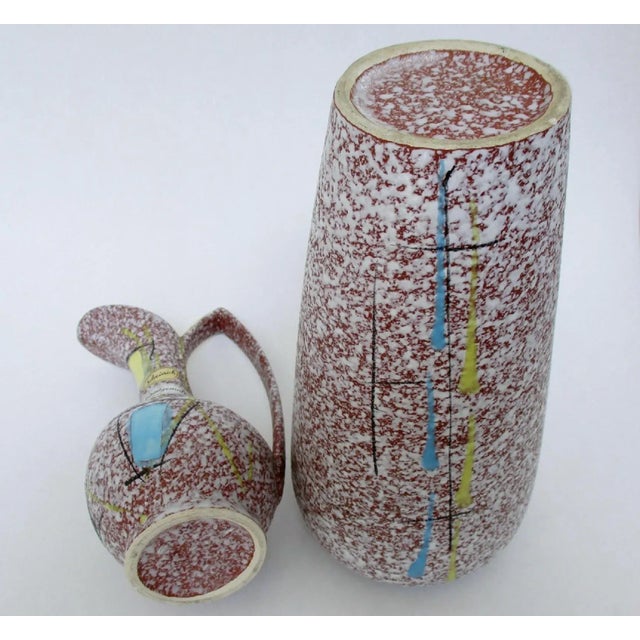 West German Ceramic Vases, Set of 2 For Sale In Los Angeles - Image 6 of 6