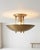 Handmade Mid-Century Modern Brass Flush Mount Ceiling Light Art Deco Organic Design Lighting for Entryway, Bedroom, Dining For Sale - Image 15 of 16