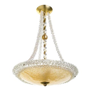 Murano Glass and Swarovski Crystal Chandelier For Sale
