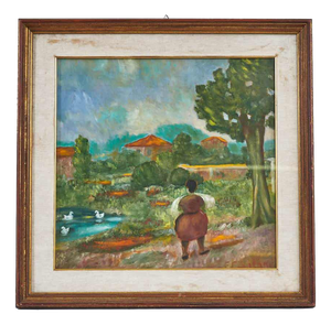 Franco Floriano Salani, Landscape, 2000s, Oil, Framed