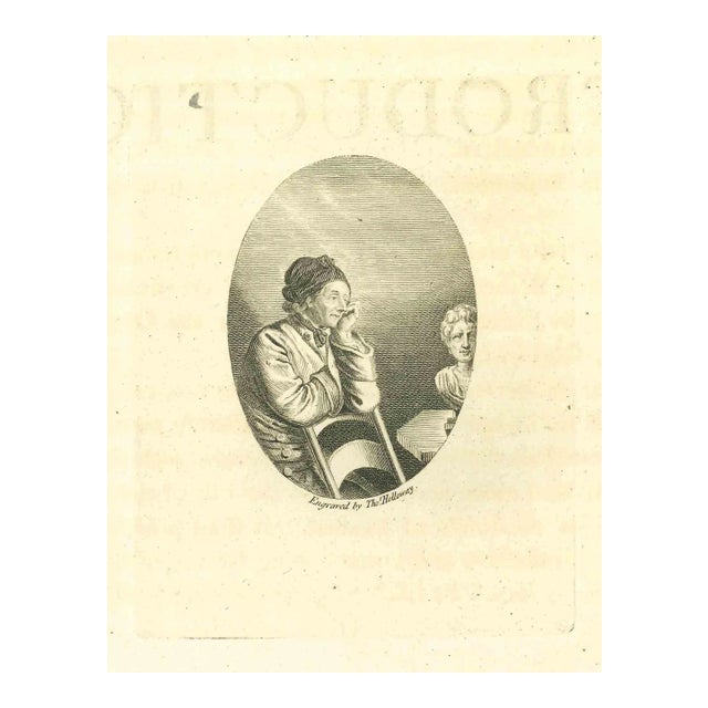 Thomas Holloway, Portrait of a Man, Etching, 1810 For Sale