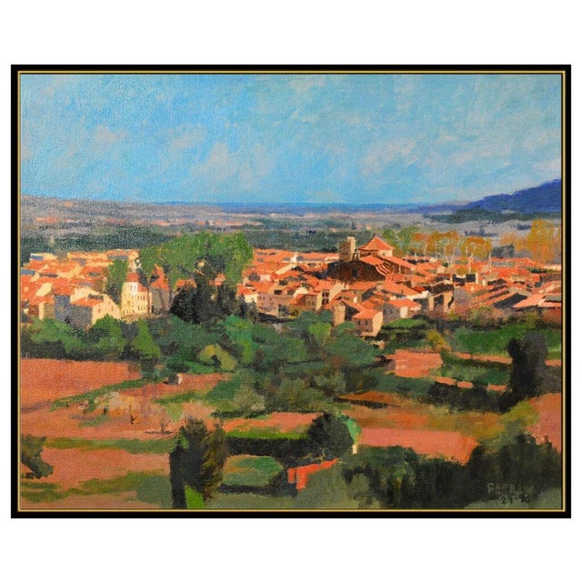 Contemporary Late 20th Century Awaking The Village, Douglas Ferrin For Sale - Image 3 of 5
