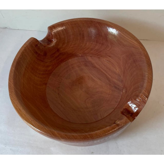 Early 21st Century Hand Turned Cedar Bowl For Sale - Image 5 of 8