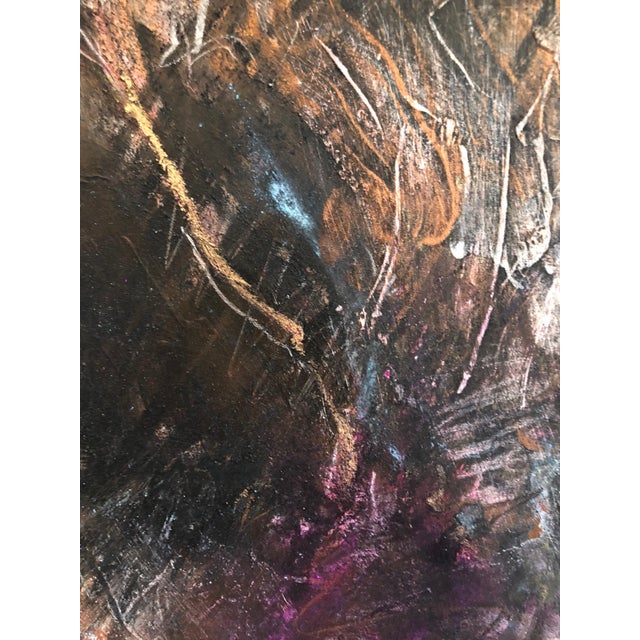 Nancy Randall, Mixed Media Painting Minnesota Woman Artist Figurative Abstract, 1985 For Sale - Image 4 of 7