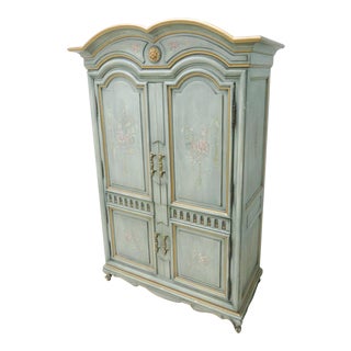 Kargas Italian Style Paint Decorated Linen Press For Sale