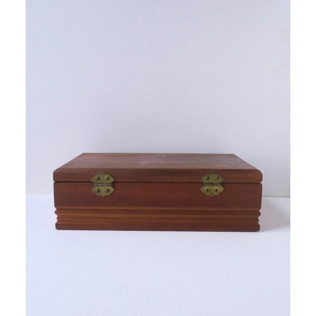 Wood Jewelry Box, Late-20th Century For Sale - Image 9 of 9