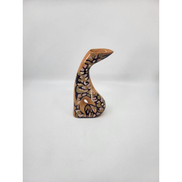 Vintage Ceramic Soliflore Vase by Gabrielle Mackiewicz, France, 1960s For Sale - Image 11 of 11