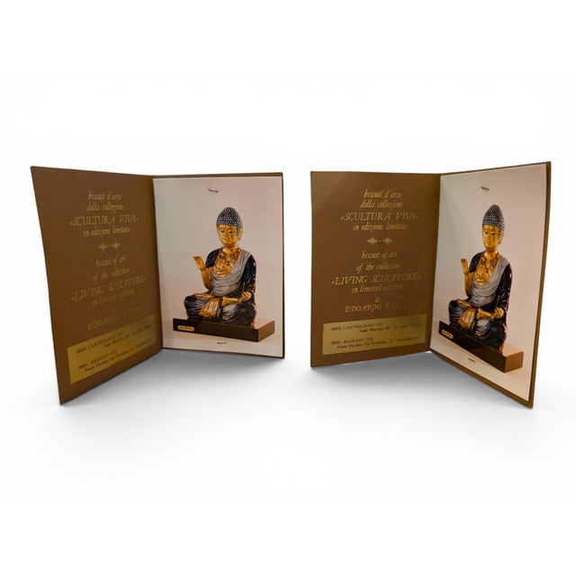 Vintage Scultura Viva Porcelain Buddha Lamps by Edoardo Tasca, 1970s, Set of 2 For Sale - Image 11 of 18