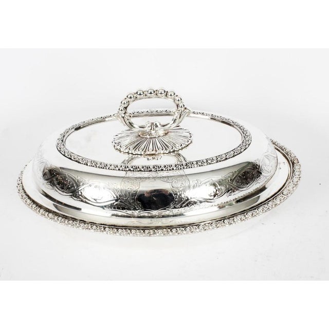 Silver 19th Century Entree Dishes from Cresswick, Set of 2 For Sale - Image 8 of 18