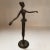 Metal Vintage Cast Bronze Abstract Ballerina Figure For Sale - Image 7 of 13