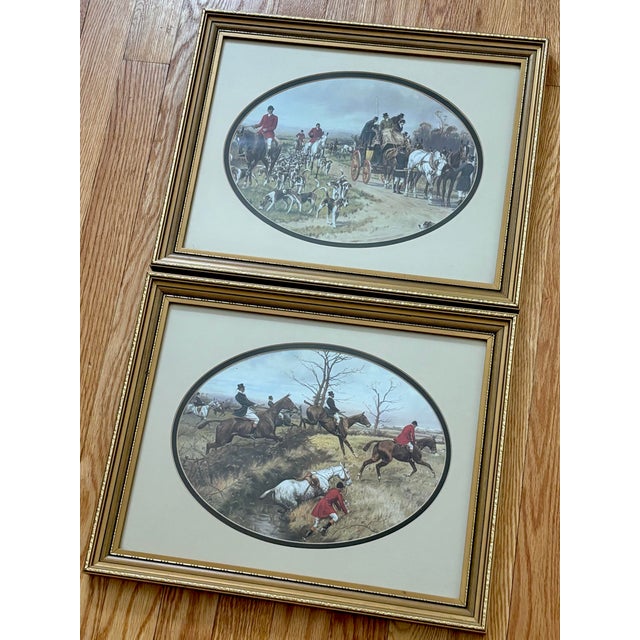 1980s British Equestrian Prints of the Fox Hunt For Sale - Image 6 of 6