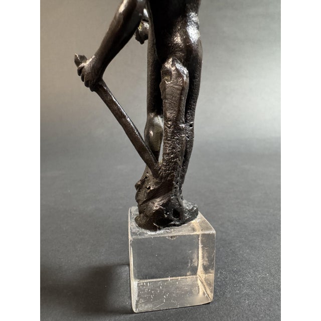 Small Florentine Bronze Sculpture Depicting a Satyr, 1500s For Sale - Image 9 of 11