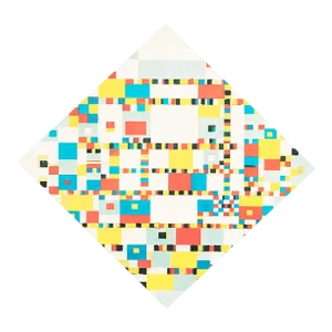 1991 After Piet Mondrian "Victory Boogie-Woogie", Full-Color Parisian Print