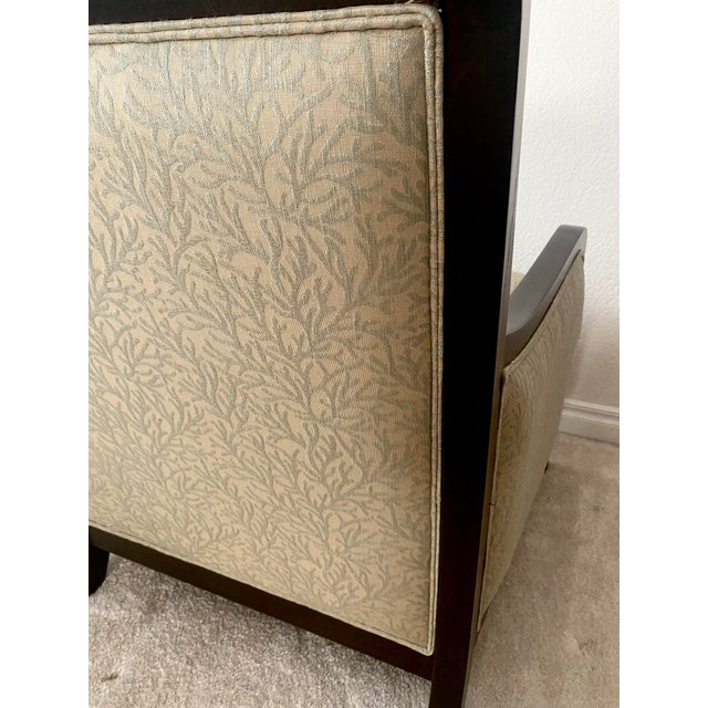 Ethan Allen Vintage Neoclassical Upholstred Accent Chair Mint Condition For Sale - Image 9 of 16