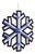 Holiday Snowflake Ekkolight 23.5"H For Sale