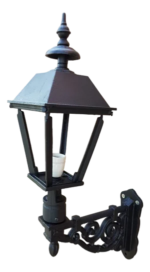 Antique Square Cast Iron Wall Lantern