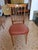 Four Oak Chairs with Imitation Leather Seats, 1952, Set of 4 For Sale - Image 4 of 5