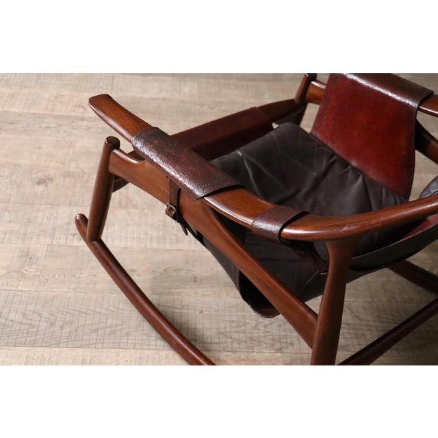 1960s Set of Rocking Chair and Ottoman from Liceu de Artes e Ofícios, Brazil, 1960s For Sale - Image 5 of 18
