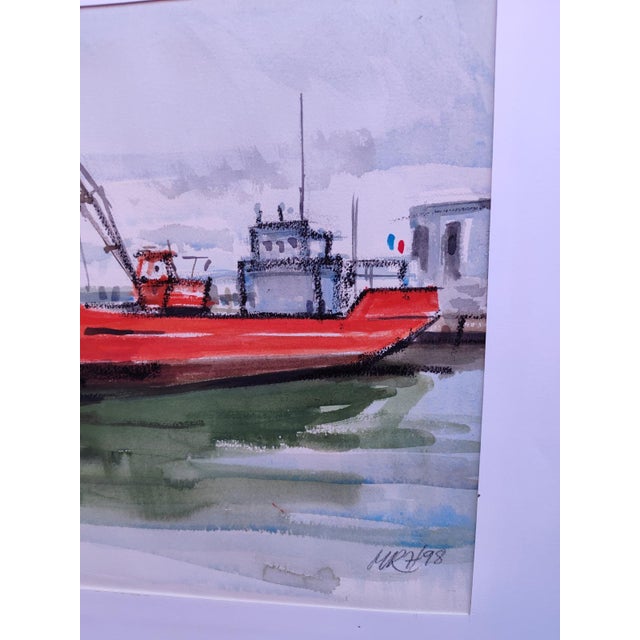 Michel Roubille, L'Ile d'Yeu, 1998, Watercolor For Sale - Image 3 of 6