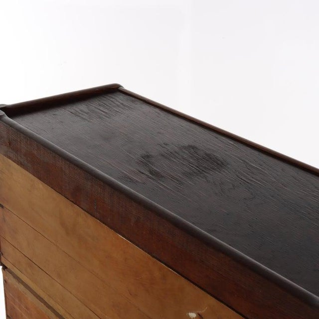 Lundstrom Oak 2-Stack Barrister Bookcase With Leaded Glass C1910 For Sale - Image 14 of 16