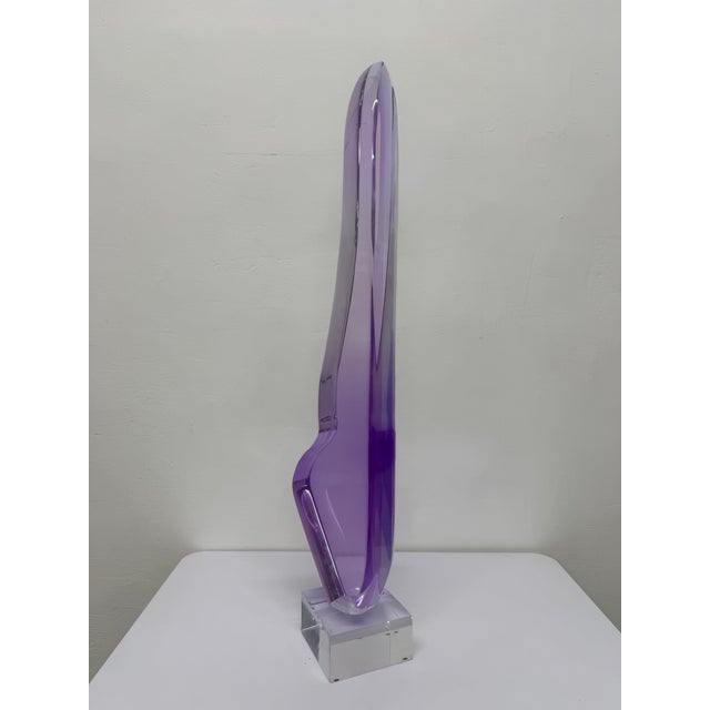 Abstract Van Teal Multi-Color Abstract Acrylic Table or Floor Sculpture, 1980s For Sale - Image 3 of 16
