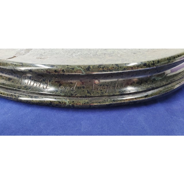 Early 20th Century Cupid and Psyche Alabaster Stone Sculpture After Antonio Canova For Sale In Tampa - Image 6 of 18