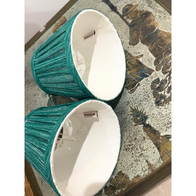 Emerald Pair Fermoie "Aventurine" Shades For Sale - Image 8 of 10