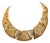 Vintage Signed Napier Goldtone Openwork Wavy Link Collar Necklace For Sale