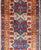 Tribal Vintage Turkish Rug With Star Design in Light Green, Orange, Red & Blue For Sale - Image 3 of 6