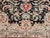 Persian Vintage Persian Tabriz Rug, Hand-Knotted Wool & Silk, Floral Garden Pattern, Black & Red, 8x10 For Sale - Image 3 of 18