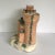 Victorian Sized Peach Colored Staffordshire Castle Cottage Pastille Burner Spill Vase For Sale - Image 3 of 13