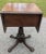 Traditional Antique Empire Sewing Work Table by Hersee Furniture Flame Mahogany Drop Leaf For Sale - Image 3 of 13