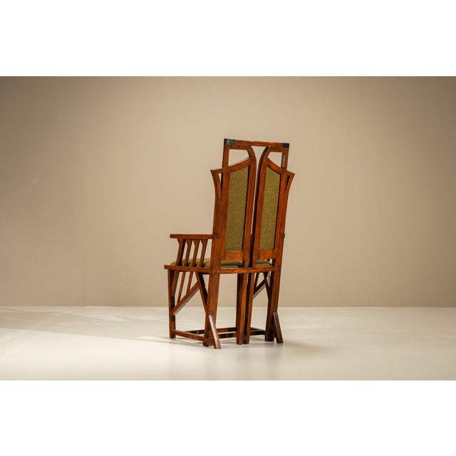 Dark Art Nouveau Armchair For Sale - Image 6 of 15