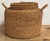 Brown Vintage Handled Woven Seagrass Basket For Sale - Image 8 of 10