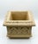 English Gothic Style Cast Stone Square Planter With Rosette Panels For Sale - Image 4 of 8