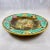 Majolica Adams & Bromley English Majolica Cheese Tray, Buttercup & Fern Leaf Border For Sale - Image 4 of 11