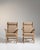 Brown 1970s Mid-Century Modern Brown Wood Pair of Club Chairs For Sale - Image 8 of 13