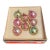 Vintage Glass Christmas Tree Ornaments Made in Romania - Set of 8 in Original Box For Sale