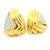 Vintage Italian 18k Gold & 3 Carat Diamond Sculptural Clip-on Earrings, Pair For Sale - Image 11 of 12