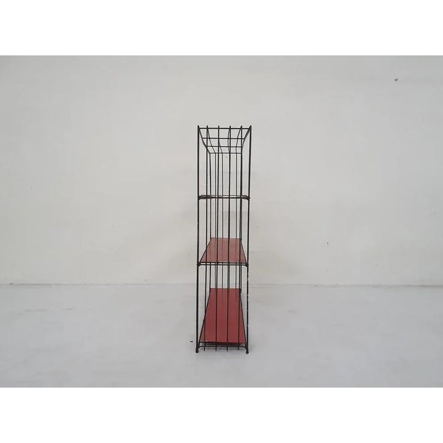 1960s Black Metal Bookcase attributed to Tjerk Reijenga for Pilastro, the Netherlands, 1960s For Sale - Image 5 of 11