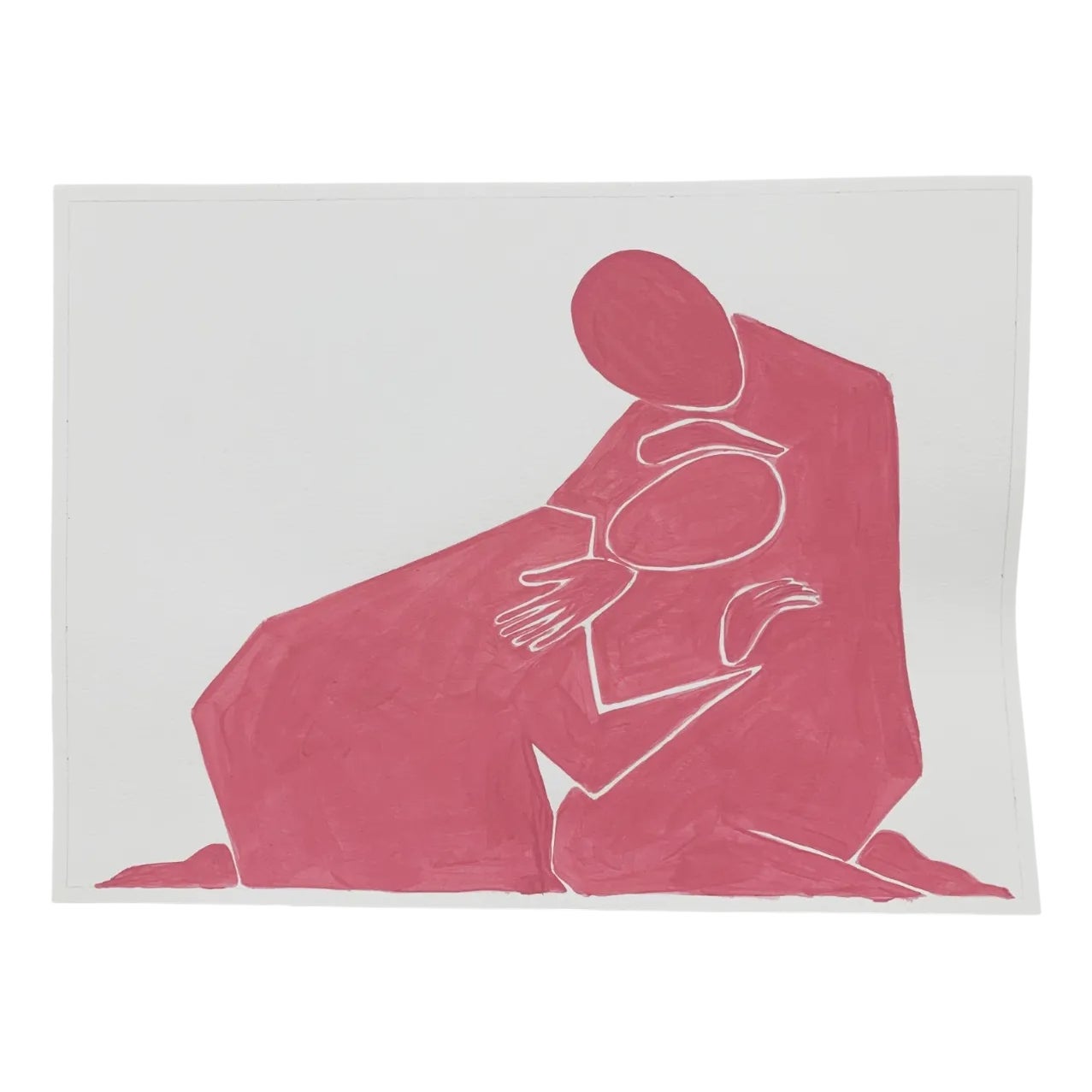 Waleria Matelska, Consolation, 2022, Acrylic on Paper | Chairish