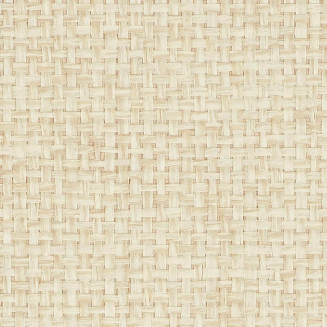 Contemporary Schumacher Kiko Paperweave Wallpaper in Natural For Sale - Image 3 of 3